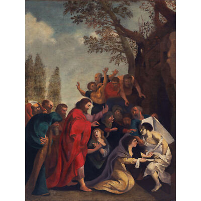 Peter Paul Rubens Auferweckung des Lazarus Gemälde Wandbild Leinwanddruck 18 x 24 Zoll