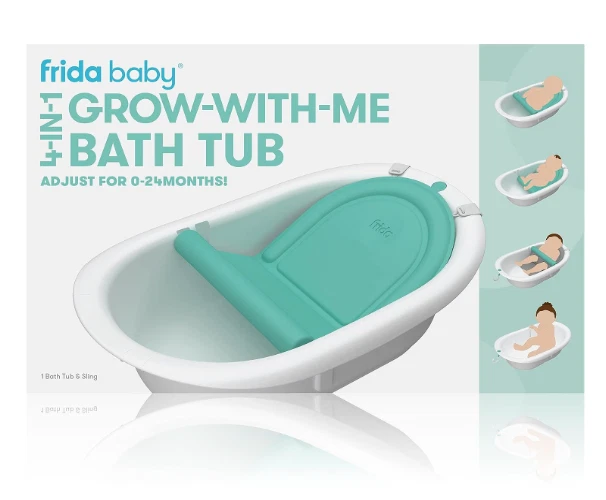 4 In 1 Newborn Bath Seat Toddler Bathtub Backrest Baby Bathing Comfort Secure