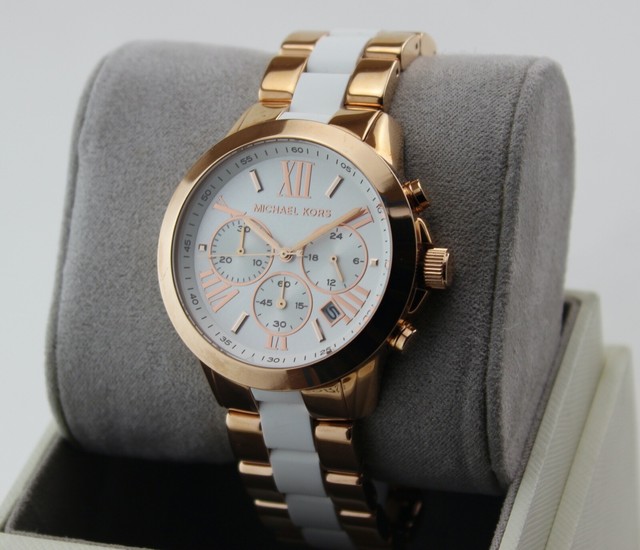 Michael Kors Watch Two Tone Rose Gold 