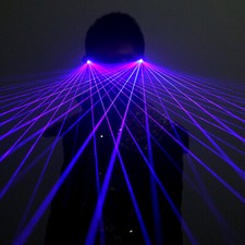LED Blue-violet Laser Glasses Lighting Stage Show DJ Nightclub Party Dancer Prop