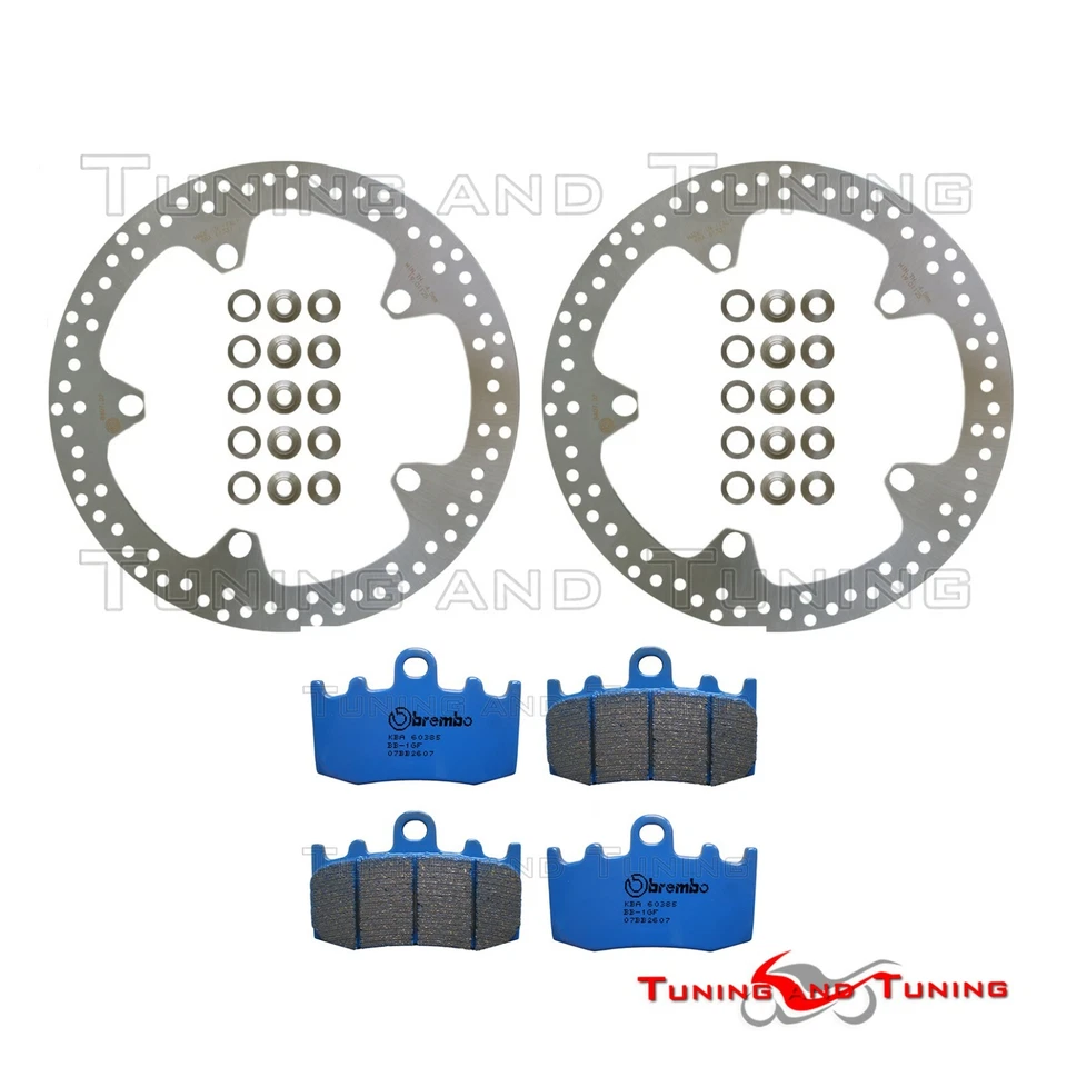 Disques frein avant BREMBO +Plaquettes CC POUR BMW R 1200 RT 2008 2009 2010 2011