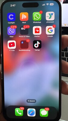 Apple iPhone 14 Pro Max - 128 GB - Black (Spectrum) With Tik Tok and Cap Cut