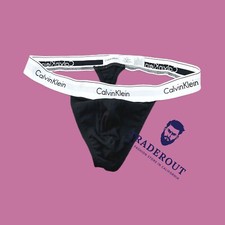 Calvin Klein CK mens black modern cotton G-string thong underwear S M L XL 2XL