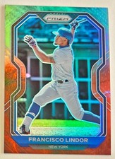 2021 Prizm Baseball #80 Francisco Lindor Cosmic Haze Prizm New York Mets