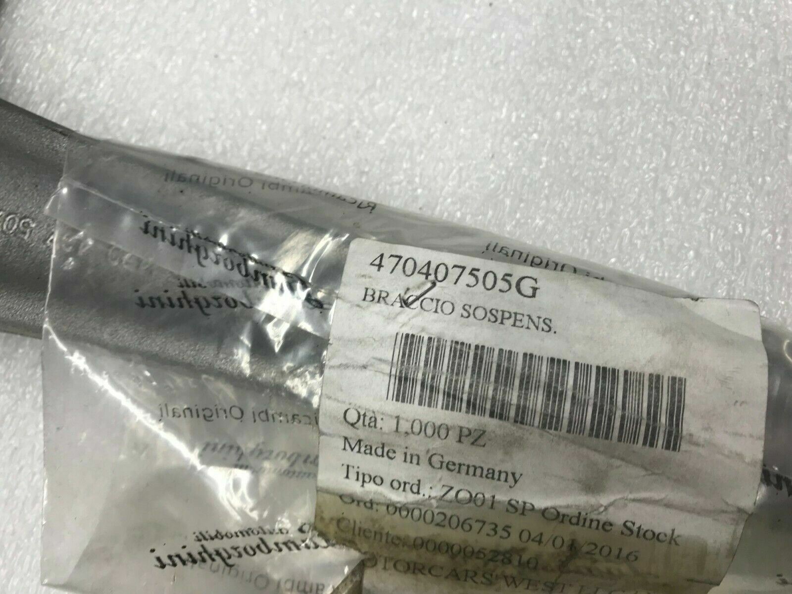 LAMBORGHINI AVENTADOR LP700 720 FRONT LH DRIVER UPPER CONTROL ARM OEM 470407505G