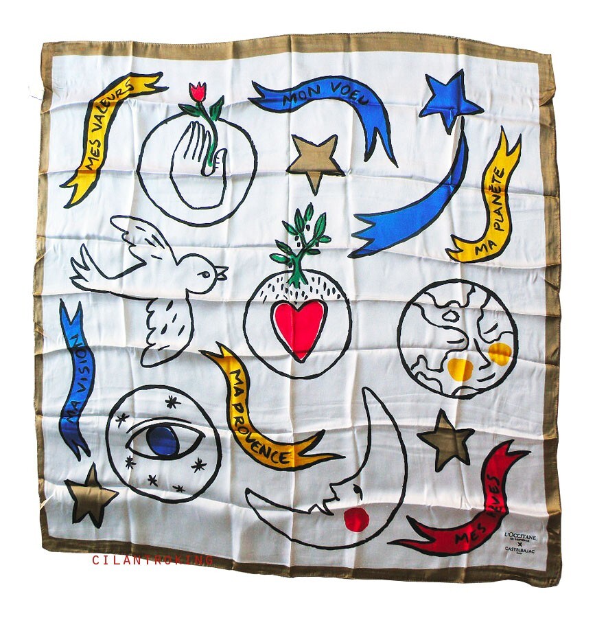 小物 Jean-Charles de Castelbajac silk skerf L'OCCITANE EN PROVENCE X JEAN-CHARLES DE CASTELBAJAC SILK
