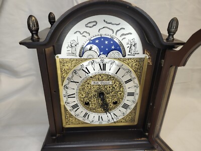 Vintage Seth Thomas A206-004 Moon Dial 2 Jewel Mantle Clock with
