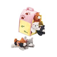 Hearthsong On-the-go Animals & Portable Homes, Set Of 5 Cats Hearthsong On-the-go Animals & Portable Homes, Set Of 5 Cats
