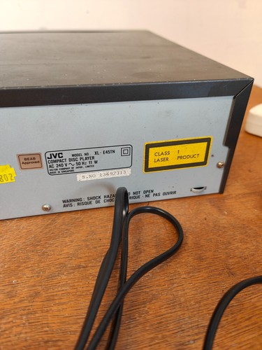 JVC XL-E45TN CD Compact Disc Player Hi-Fi Seperate Silver 50Hz 11W Vintage Fault - Picture 19 of 24