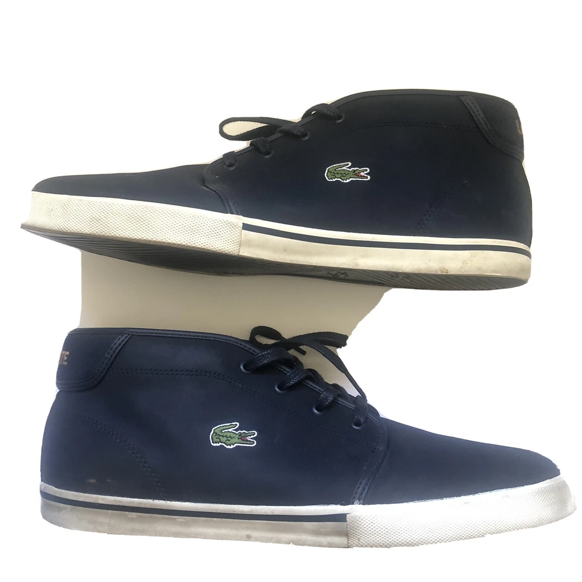 Lacoste Ampthill Mens Blue Chukka Ankle Trainers Men&#039;s 12 USA 45 EUR 11 UK | eBay