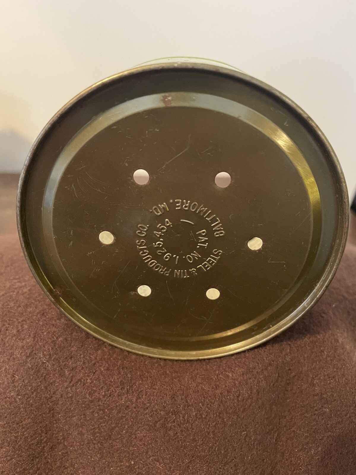 Vintage Milbourne’s Crab Meat Tin Can Crisfield Maryland Not Oyster Can