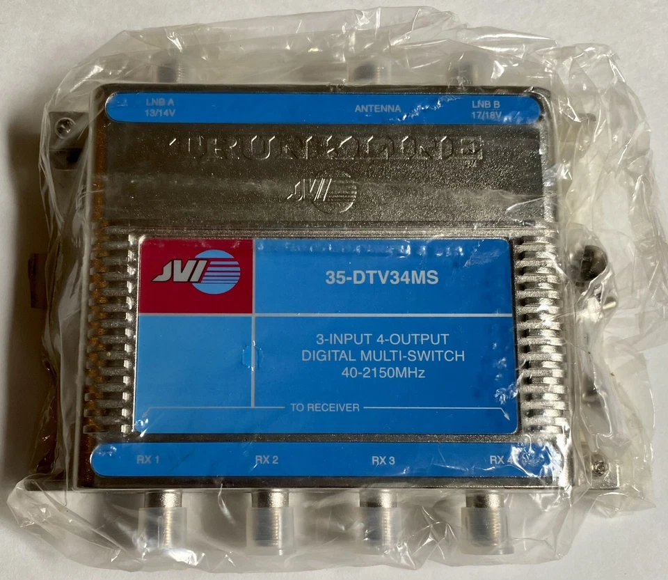 NEW JVI Digital 4-Way Multi-Switch (40-2150MHz) Diplexer Directv # 35-DTV34MS  - Image 2 of 2