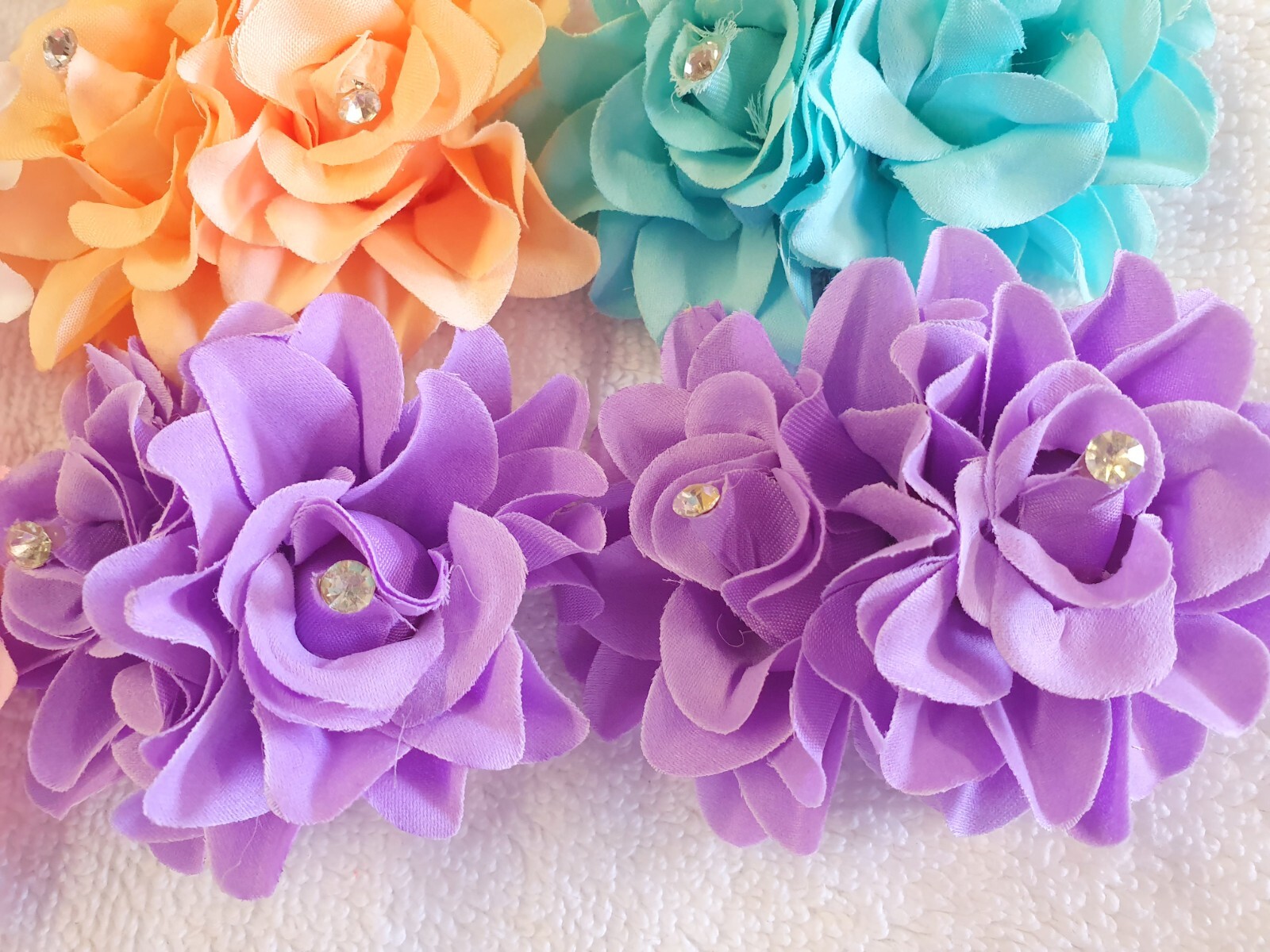 Joblot 30pcs doudle rose Hair Clips Wedding Bridal Bridesmaid Prom