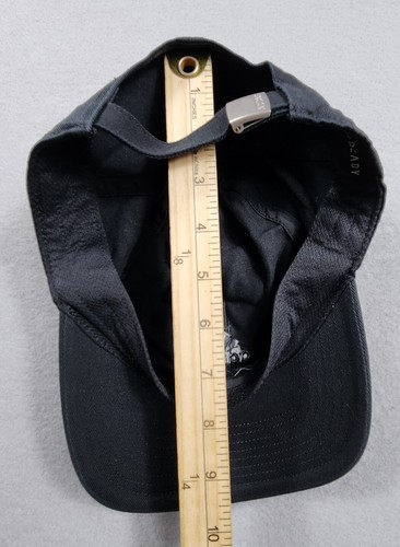 Adidas Saturday Relaxed Fit Adjustable Logo Hat Womens One Size Black On Black - Picture 8 of 8