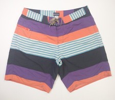 Patagonia Men's Size 38 Wavefarer Board Shorts Swim Striped Surf Beach 86556