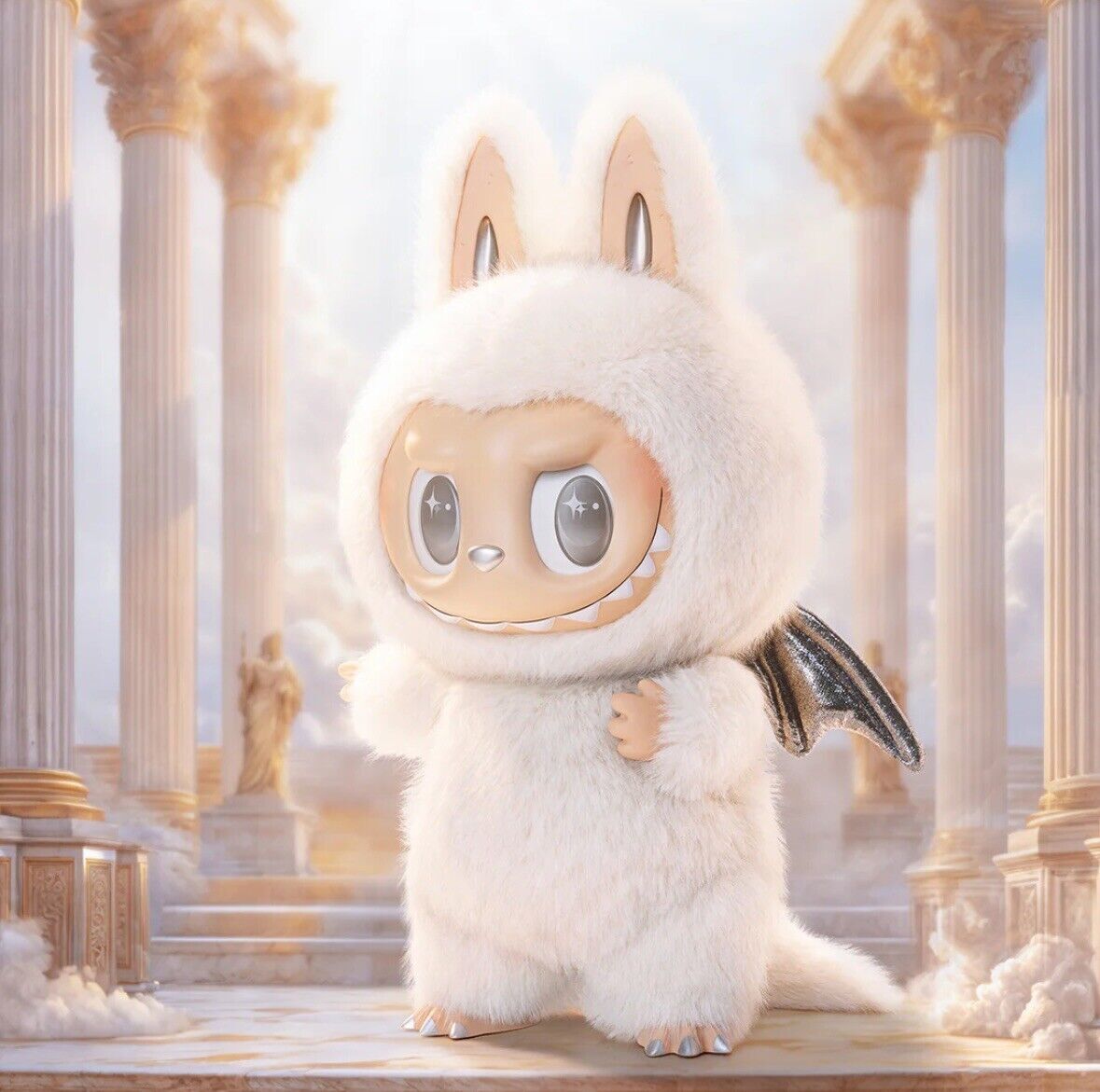 ぬいぐるみ LABUBU THE MONSTERS ANGEL IN CLOUDS AUTHENTIC POP MART Labubu The Monsters Angel In Clouds Vinyl
