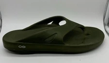 OOFOS ooriginal Unisex Forest Green Flip Flops Thong Sandal Men’s 13 Women’s 15