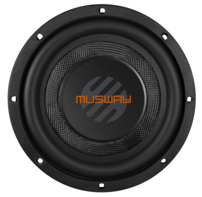 Musway MWS844 20cm 8'' Zoll Subwoofer Bass Lautsprecher Chassis 2x 4Ohm flach