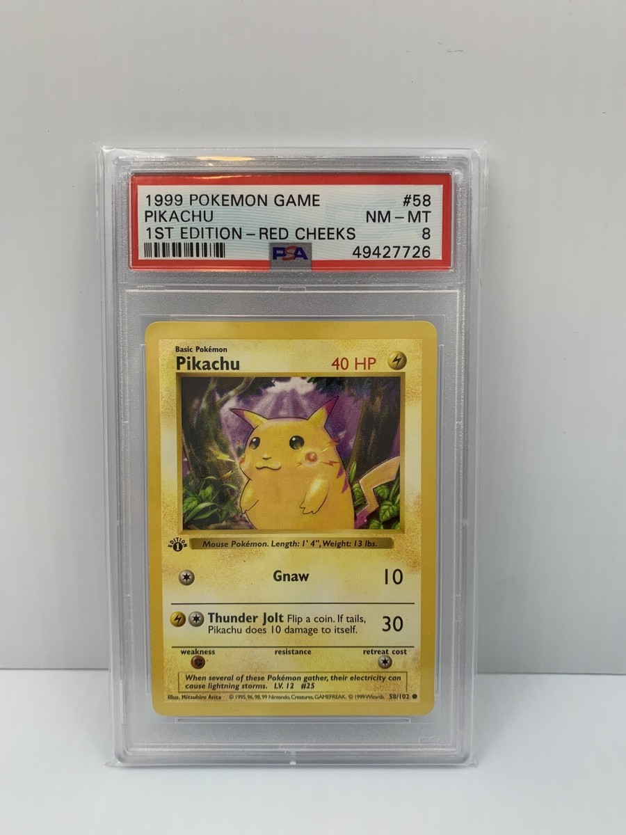 ポケモンカードゲーム 1999 Pikachu Yellow Cheeks 1ed PSA5 ポケモンカードゲーム 1999 Pikachu Yellow Cheeks 1ed PSA5 Pokemon
