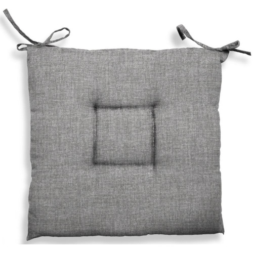 Crete 12 PC Polyester and Cotton Chair Cushions 40x40x5 CM Gray Exterior-