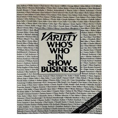 Variety s Who s Who in Show Business - Kaplan (1983) Paperback
