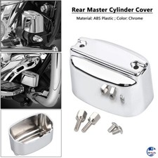Chrome Rear Brake Master Cylinder Cover Cap Fit For Harley Electra Glide 99-07