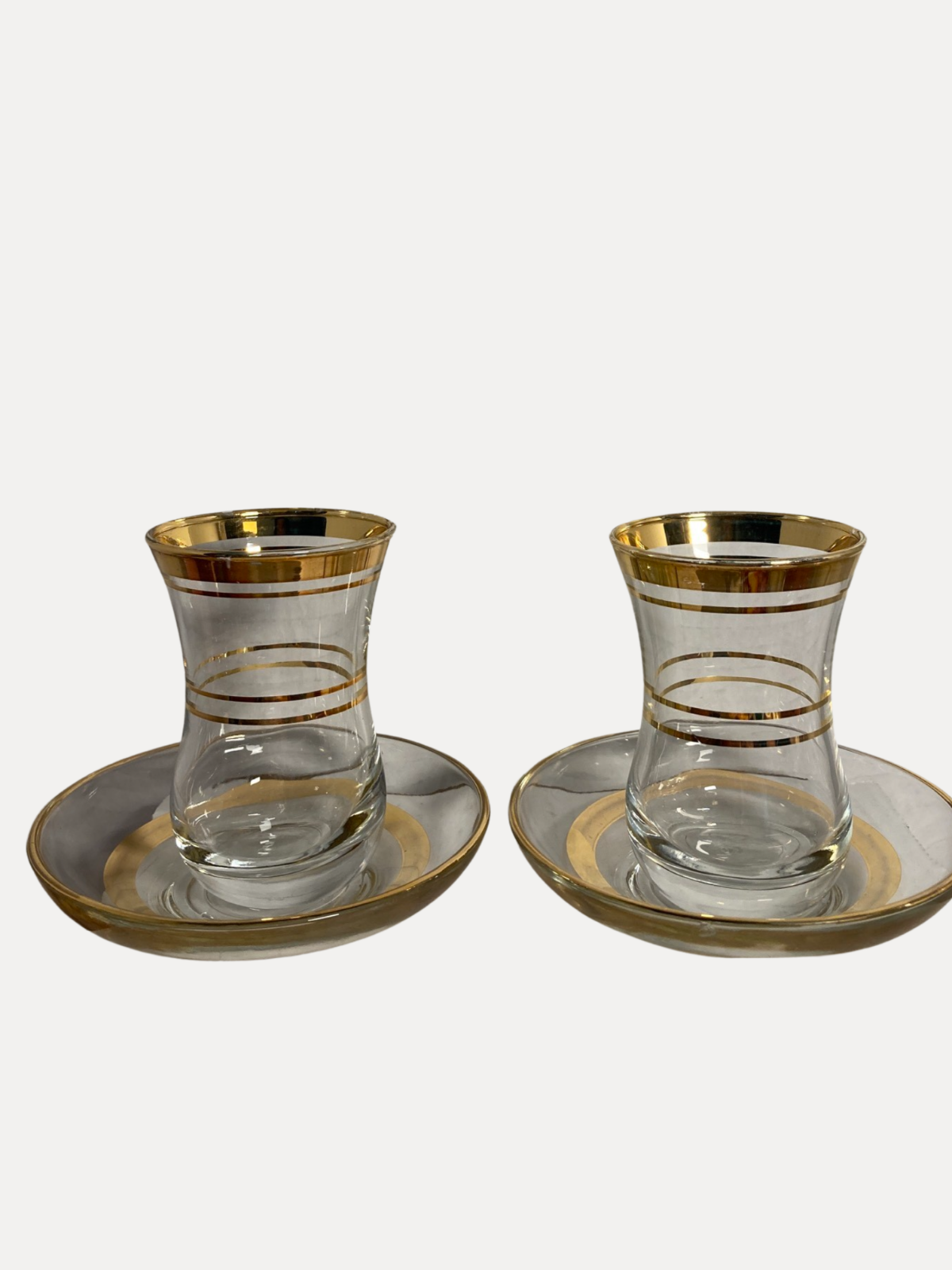 TEA GLASS & SAUCER SET. 24 kt. Gold Gilded 10 pcsbundle. eBay