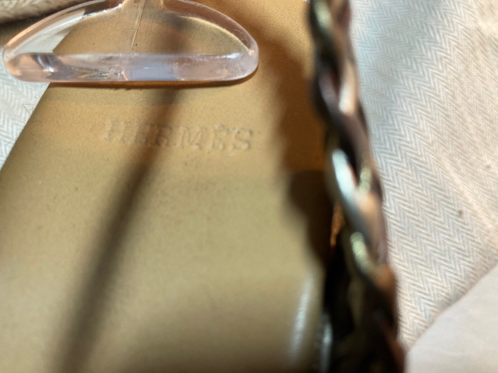 HERMES ESPADRILLE WEDGE PLATFORM SOFIA TRESSE 40-… - image 6