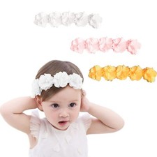 Flower Headbands for Baby Flower Crown Newborn Floral Headbands for 4-24 Mont...