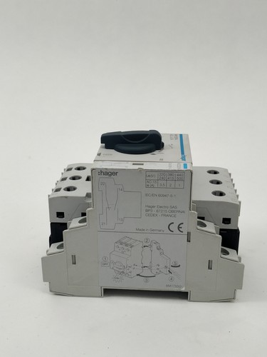 Hager MM509N Motor Protection Circuit Breaker with MZ520N - Picture 3 of 4
