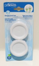 SEALED Dr. Brown's Wide-Neck Bottle Travel Storage Caps 2pk