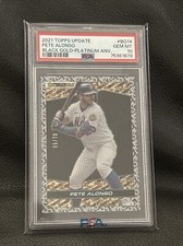 2021 Topps Update Pete Alonso Black Gold #BG14 Platinum Anniversary PSA 10 55/70
