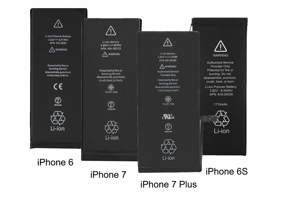 Batería interna de repuesto OEM para iPhone 6 6S 7 8 11 12 Pro Plus SE X XS XR Foto 2 de 4