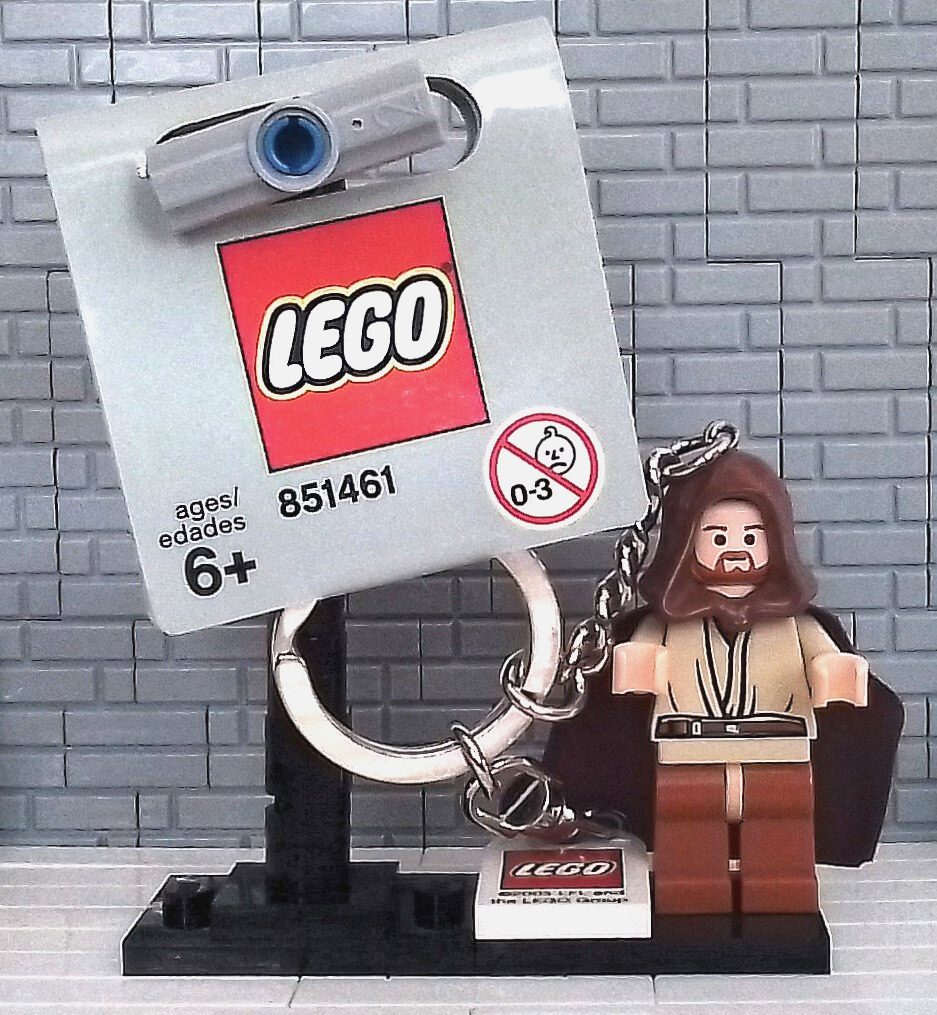 LEGO Star Wars Obi-Wan Kenobi Keychain with Logo Tile