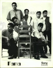 Press Photo Fama, Mexican-Tejano band from Houston, Texas. - sap01593