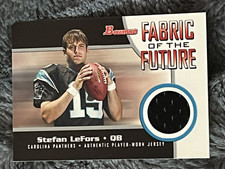 2005 BOWMAN - FABRIC OF THE FUTURE - STEFAN LeFORS PANTHERS ROOKIE JERSEY #FF-SL