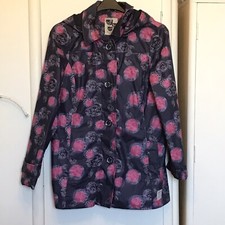 Mantaray Size 12 Multicoloured Floral Hooded Rain Coat