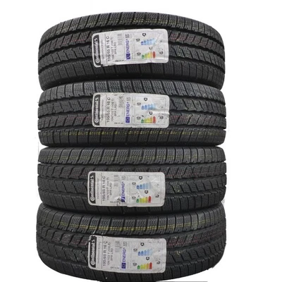 195 65 16C 4x CONTINENTAL 195/65 R16C 104/102T Pneus D'Hiver 2023 Comme Neufs - Photo 1/4