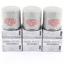 Genuine Nissan Oil Filter Oem 15208-65f0e 3 Pack For Maxima Rogue 370z Juke Q50