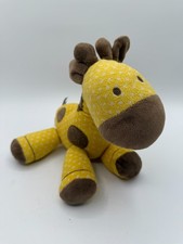 Carters Just One Year Giraffe Plush Musical Wind Up Baby 10  Yellow Brown 91306