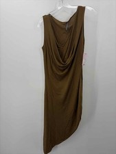 Pre-Owned Alexander McQueen Green Size Medium Knit Hi-Low Sleeveless Dress