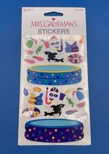 Vintage Mrs. Grossman's Stickers Swimming Pool Summer Snorkel Whale 3 sheets NIP