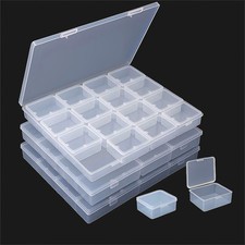 Large Bead Storage Box - 48 Grids Clear Organizer, 3 Pack,Portable for Jewelr...