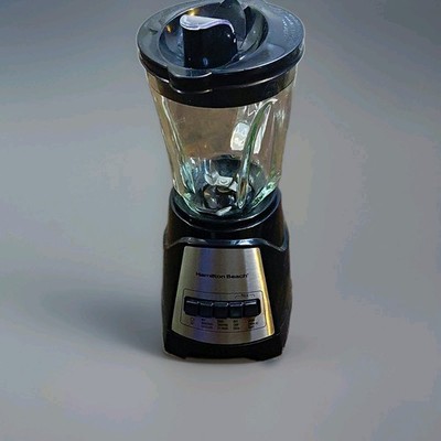Hamilton Beach Electric Blender 40 oz Glass Jar 4-Speed Pulse Black/Silver