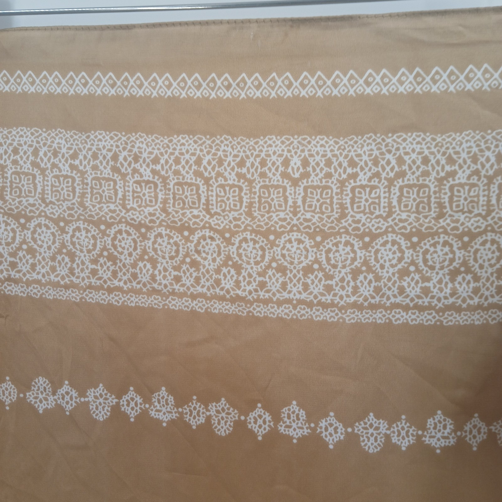 Rectangular Scarf Wrap Beige Neutral Accessory - image 2