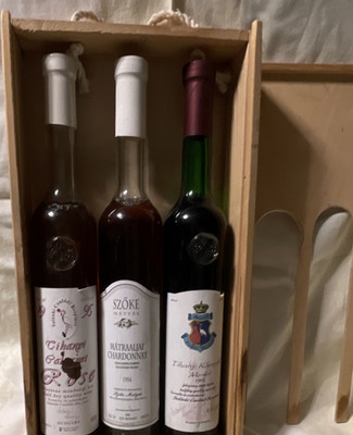Salánki & Szőke 3er Weinset Cabernet Rosé Chardonnay 1994 Merlot 1993 Holzbox