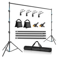 12 x 10ft Photo Video Studio Heavy Duty Backdrop Stand, Adjustable Photograph...