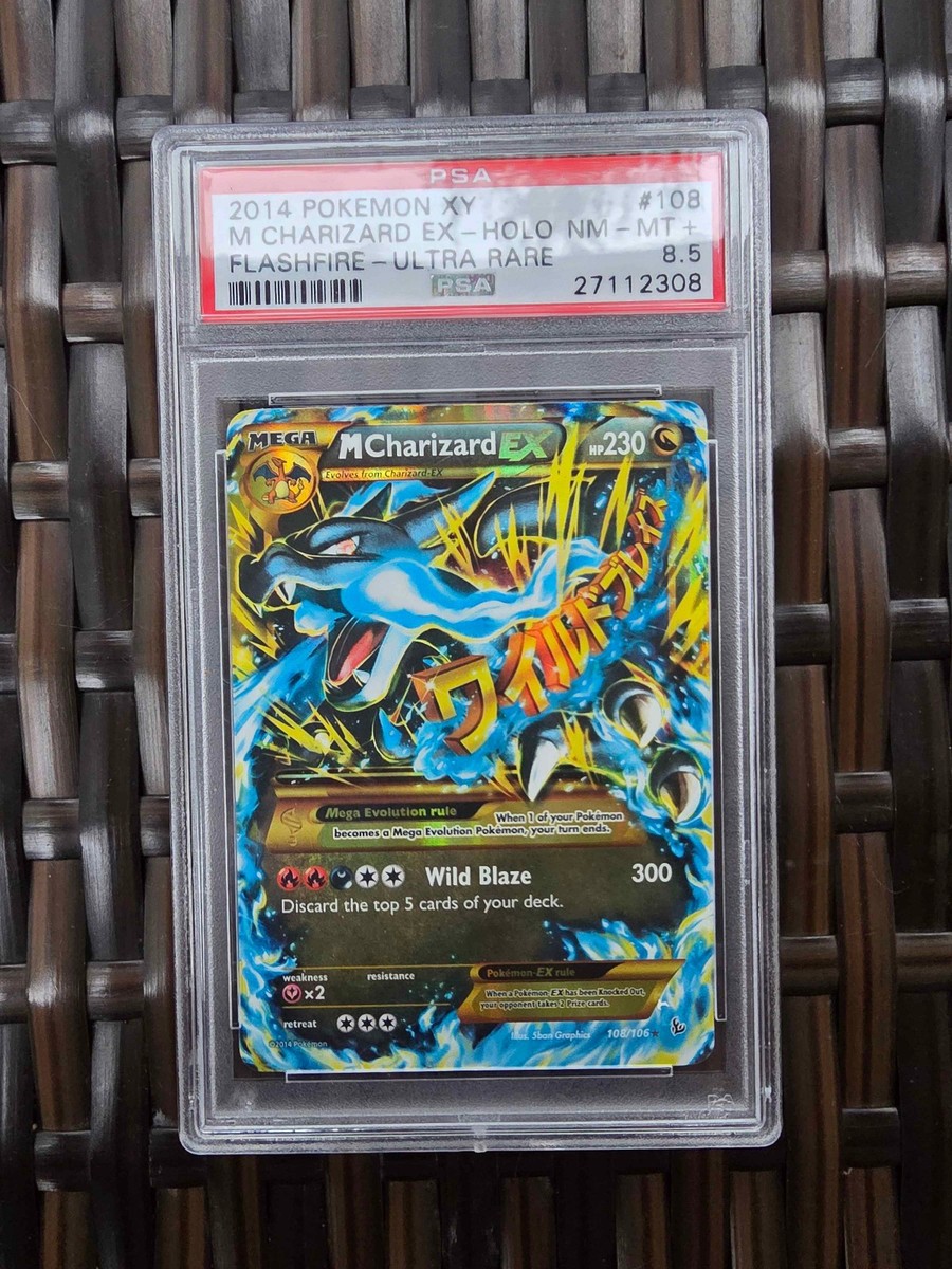 2014 Pokemoin XY M Charizard EX #108 Flashfire Ultra Rare PSA 8.5