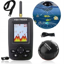 100M Profi Echolot Fischfinder Sonar Detektor mit Dot Matrix Attraktive Lampe DE