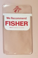 RARE Vintage FISHER Tube Electronics  Pocket Pen Card Plastic Holder 500C
